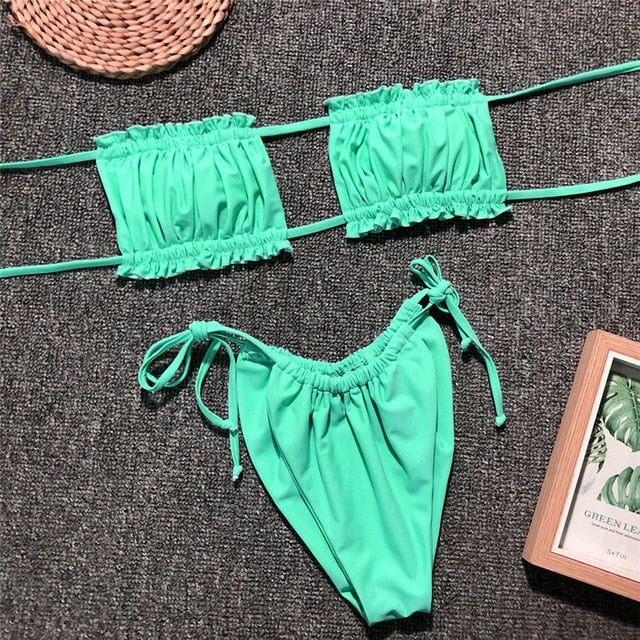 Halle Bikini - Green